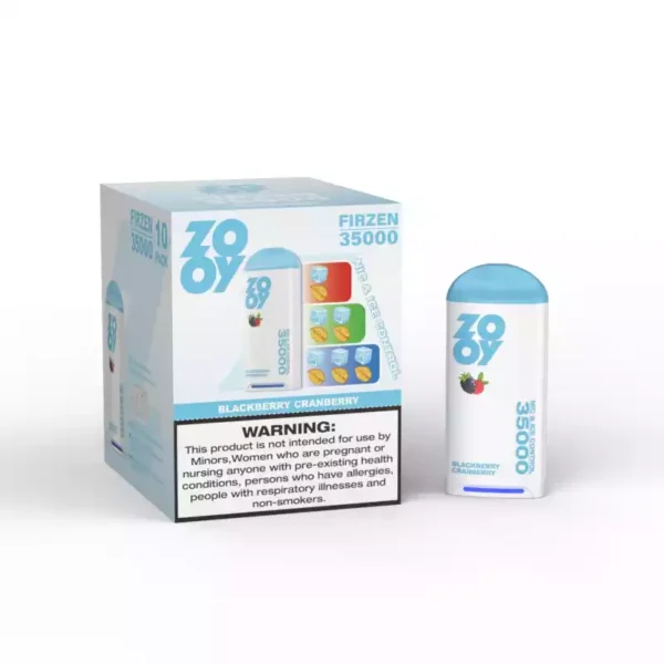 Best Selling Zooy Firzen 35000 Puffs Disposable Vape With 650mAh Battery 10 Plus 10 Dual Mesh Coil Three Color RGB Light Adjustable Ice And Nicotine Levels Type C Rechargeable Wholesale 2