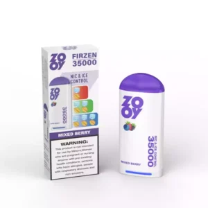 Best Selling Zooy Firzen 35000 Puffs Disposable Vape With 650mAh Battery 10 Plus 10 Dual Mesh Coil Three Color RGB Light Adjustable Ice And Nicotine Levels Type C Rechargeable Wholesale 45