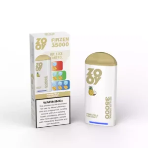 Best Selling Zooy Firzen 35000 Puffs Disposable Vape With 650mAh Battery 10 Plus 10 Dual Mesh Coil Three Color RGB Light Adjustable Ice And Nicotine Levels Type C Rechargeable Wholesale 48