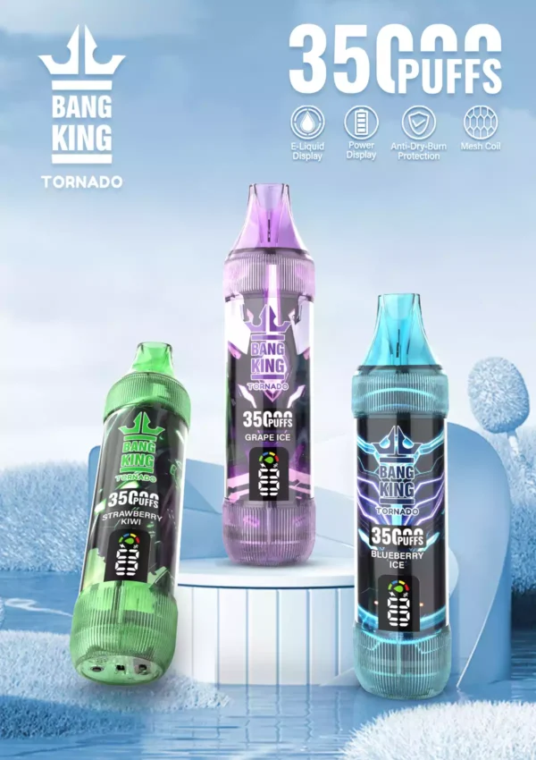 Bulk Purchase BANG KING 35000 Puffs Disposable Vape with Multiple Nicotine Strengths Available with 23ml E-Liquid Direct From Manufacturer (10)