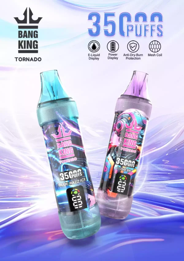 Bulk Purchase BANG KING 35000 Puffs Disposable Vape with Multiple Nicotine Strengths Available with 23ml E Liquid Direct From Manufacturer 9