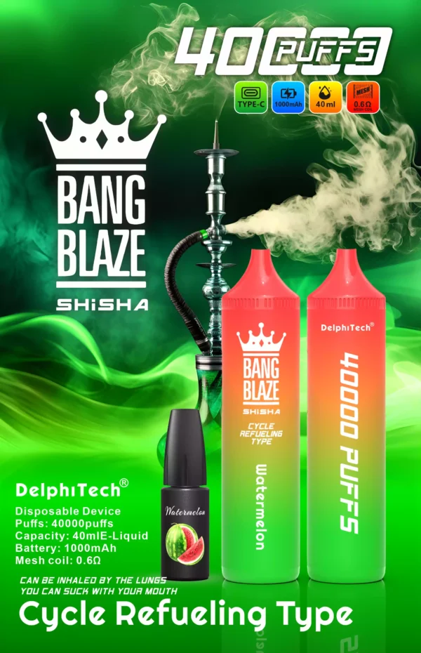 Exclusive Bang Blaze 40000 BK40 Disposable Vape 0 2 5 Nicotine 40ml E liquid and Rechargeable Battery Wholesale Bulk Purchase 1 scaled