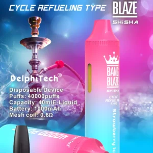 Exclusive Bang Blaze 40000 BK40 Disposable Vape 0 2 5 Nicotine 40ml E liquid and Rechargeable Battery Wholesale Bulk Purchase 4