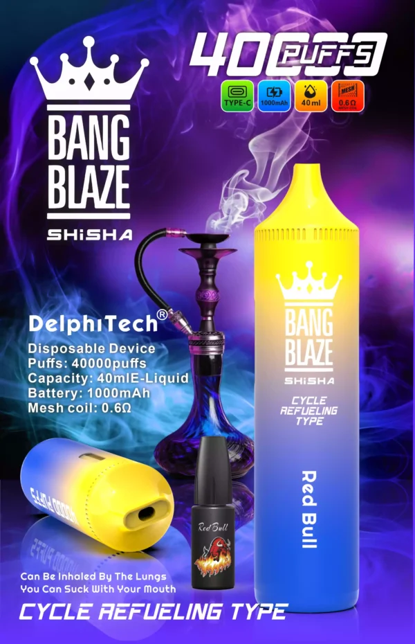 Exclusive Bang Blaze 40000 BK40 Disposable Vape 0 2 5 Nicotine 40ml E liquid and Rechargeable Battery Wholesale Bulk Purchase 5 scaled