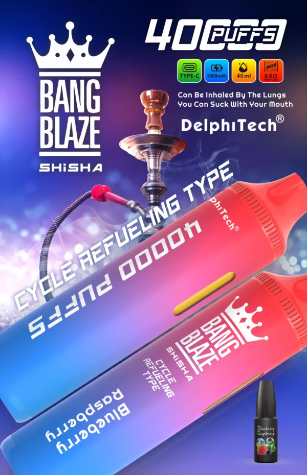 Exclusive Bang Blaze 40000 BK40 Disposable Vape 0% 2% 5% Nicotine 40ml E-liquid and Rechargeable Battery Wholesale Bulk Purchase (8)