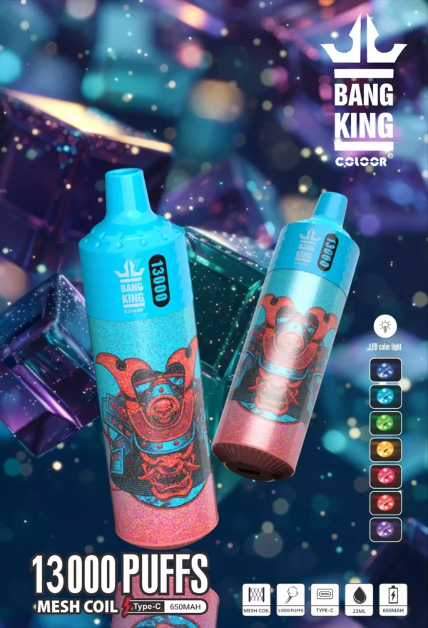 Latest Bang King 13000 B13K Disposable Vape With 23ml E Liquid And 650mAh Rechargeable Battery Wholesale Disposable Vape In 0 2 5 Nicotine From Source Factory 3