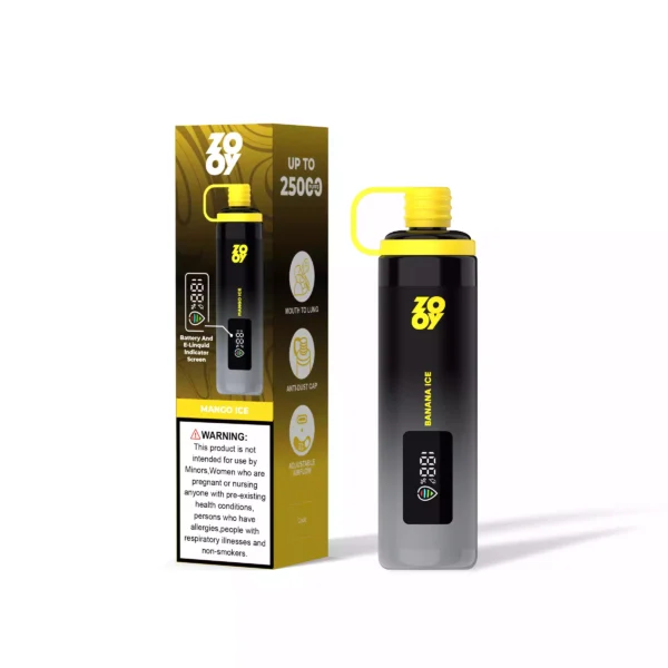 Latest Zooy Sisha 25000 Puffs Disposable Vape with 950mAh Battery 0.5 Mesh Coil Smart Display TYPE C Rechargeable for Bulk Orders 11