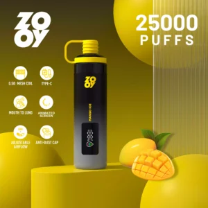 Latest Zooy Sisha 25000 Puffs Disposable Vape with 950mAh Battery 0.5 Mesh Coil Smart Display TYPE C Rechargeable for Bulk Orders 6