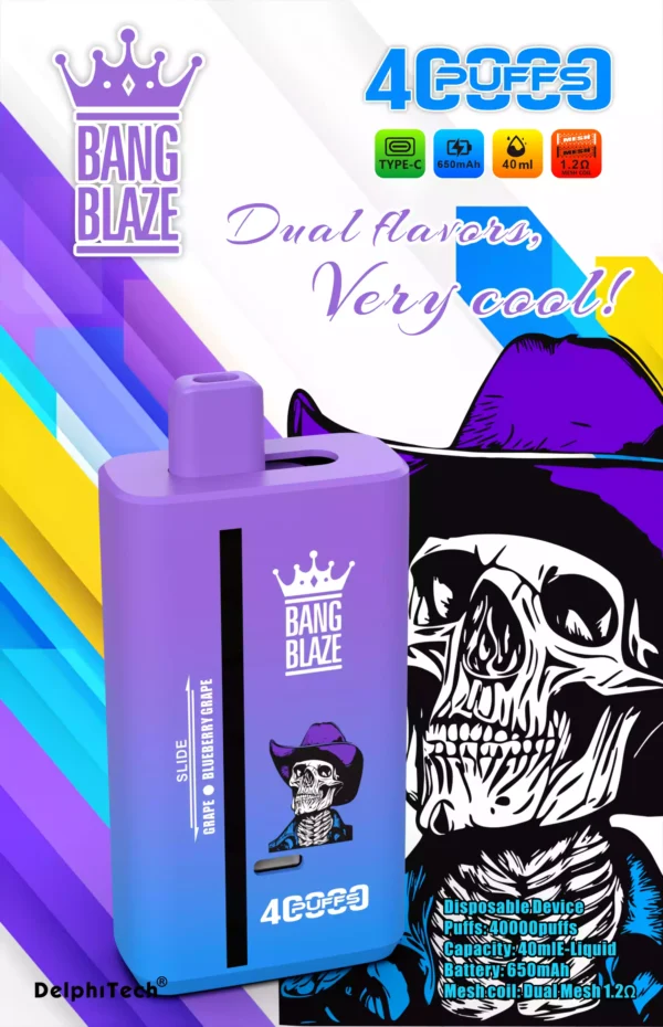 New Bang Blaze 40000 Bk40s Disposable Vape With 0 2 3 5 Nicotine And Adjustable Airflow Wholesale Options Available 10 scaled