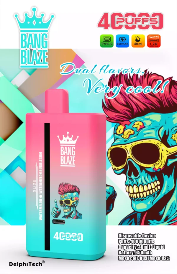 New Bang Blaze 40000 Bk40s Disposable Vape With 0 2 3 5 Nicotine And Adjustable Airflow Wholesale Options Available 5 scaled