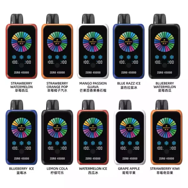 Superior ZOOY ZERO 45000 Puffs Disposable Vape With Built In Smart Display And Nicotine Adjustment Screen Bulk Purchase Wholesale Disposable Vape 3