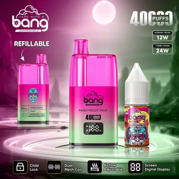 Wholesale BANG 40K B40S Disposable Vape 0 2 3 5 Nicotine 650mAh Battery with Type C for Bulk Buying 1