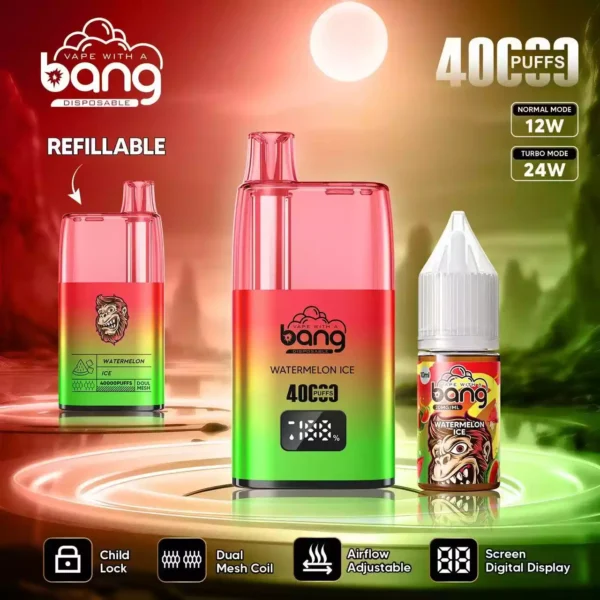 Wholesale BANG 40K B40S Disposable Vape 0 2 3 5 Nicotine 650mAh Battery with Type C for Bulk Buying 3