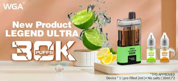 Discover the Charm of WGA Crystal Vapes Dual Pod Design and Large Capacity 2
